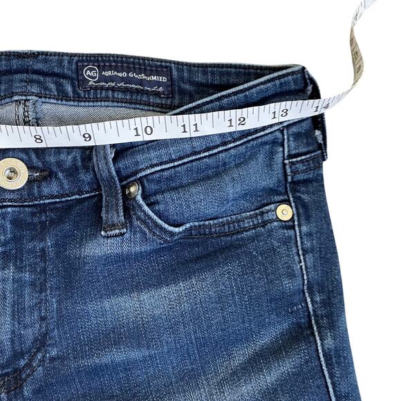 AG Adriano Goldschmied 27R Angel Boot Cut Super Low Rise Jeans Dark Wash Y2K - Picture 10 of 16